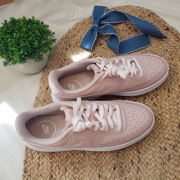 Nike Pink and White Platform Sneakers - Picture 2 of 5